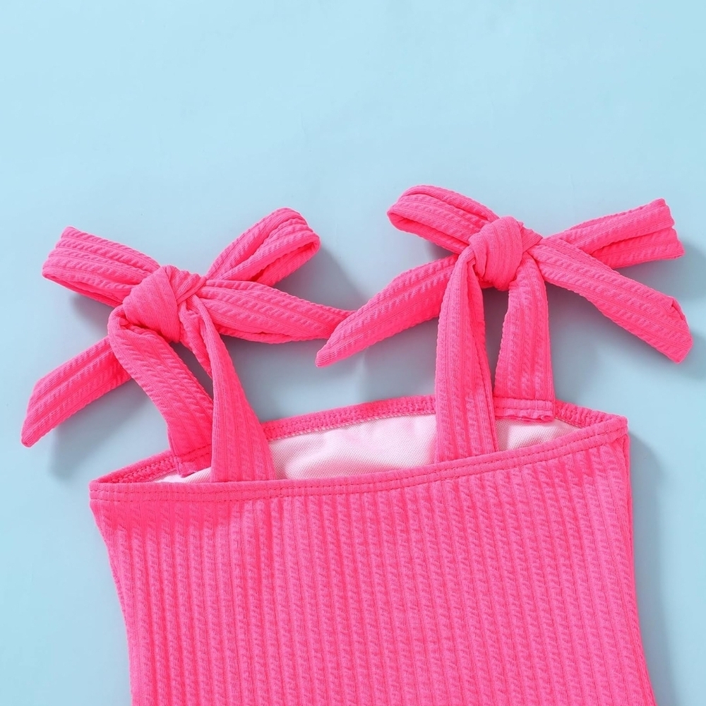 Amazon Hot Pink One Piece Bathing Suit Toddler Size 18-24 Mont… - Picture 7 of 11